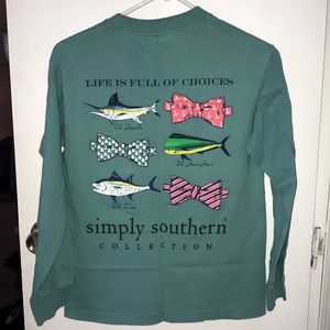 Simply Southern long sleeve tee 🐠 🐟